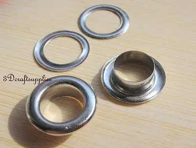 Металлические Люверсы с шайбой люверсы круглые никелевые 40 наборов 12 мм G46|metal