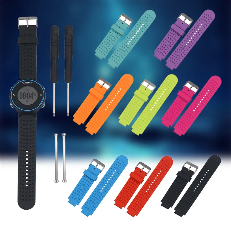 Замена силиконовые наручные часы ремешок для смарт-часов Garmin Forerunner 230/235/630/220/620/735 наручные часы с GPS смарт-браслет с инструмент