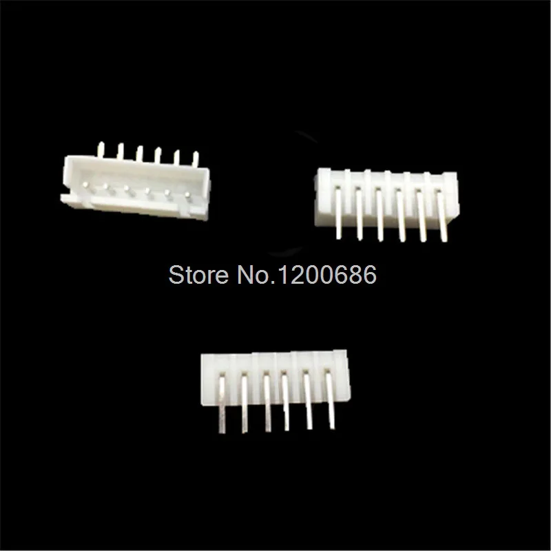 

100 piece XH 2.54 6-Pin Connector plug Right angle socket Male connector