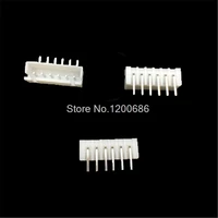 100 piece xh 2 54 6 pin connector plug right angle socket male connector