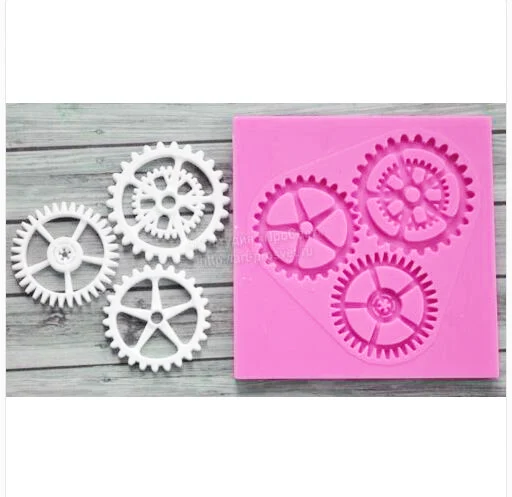 Силиконовые шестерни механические детали супер форма для шоколада на свадьбу и