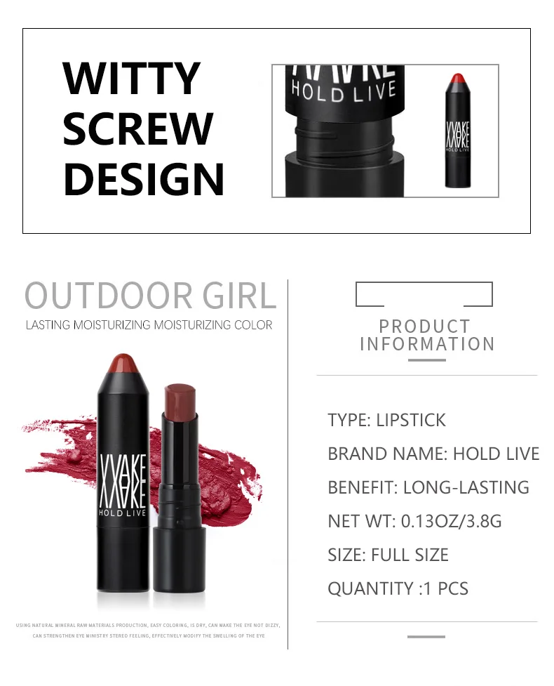 Стойкая матовая помада-карандаш для губ Red Lips Makeup 6 цветов водостойкая стойкая губная помада в Корейском стиле