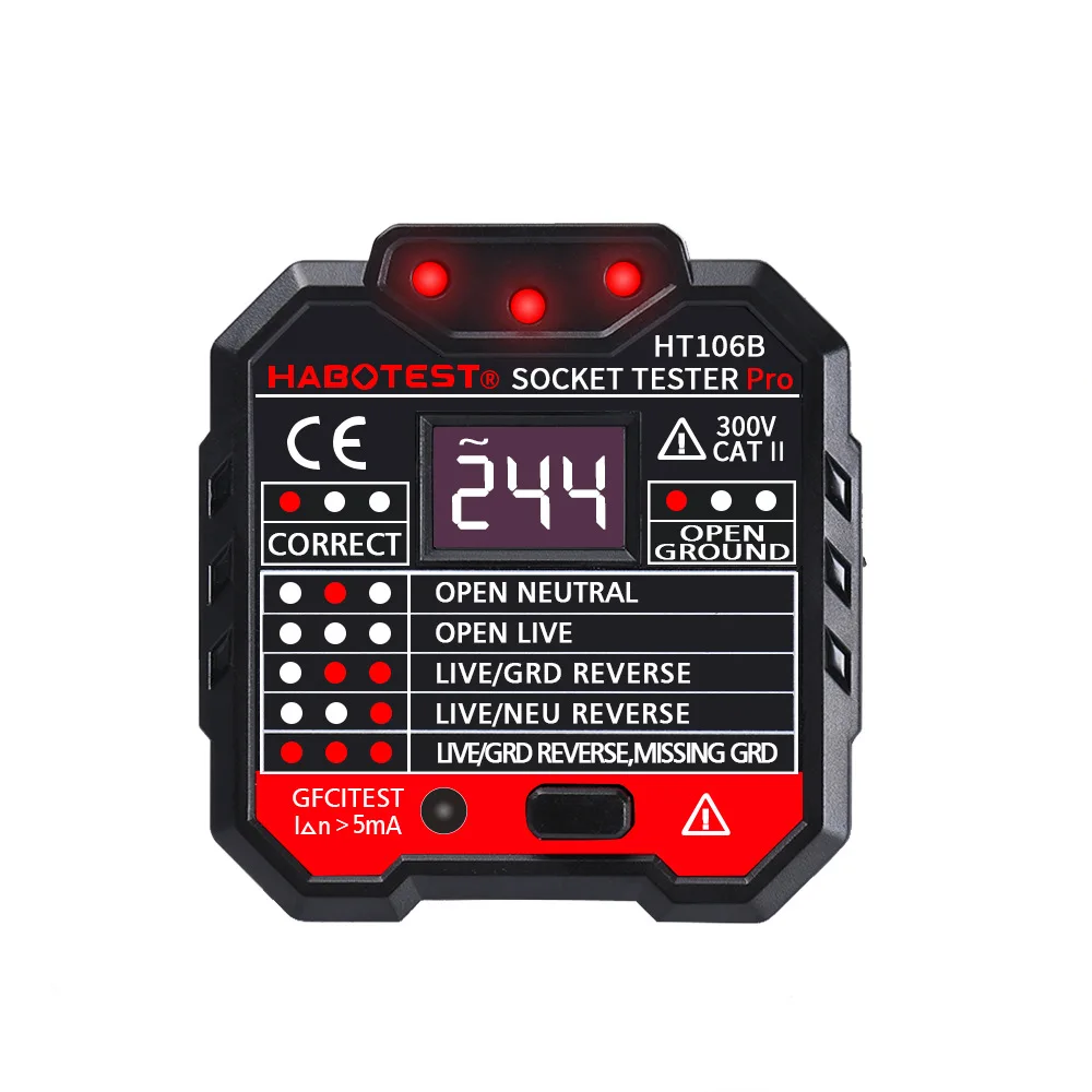 Мультифункциональный электроскоп HT106B HT106D HT106E тестер с цифровым дисплеем и