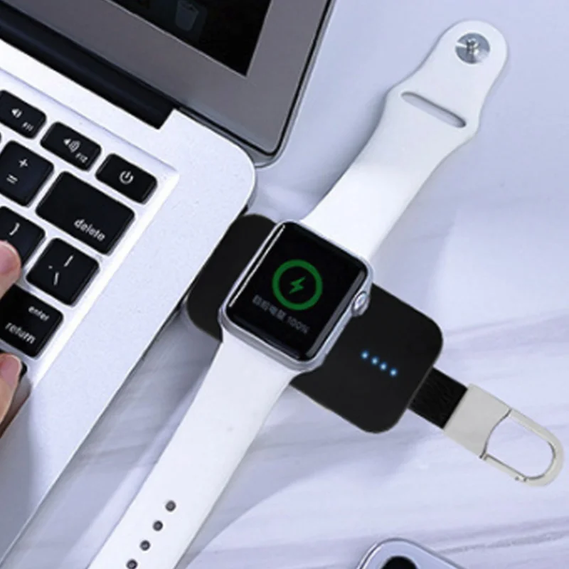 2 в 1 умные беспроводные Часы зарядное устройство Smartwatch USB зарядное устройство брелок для Apple Watch 1 2 3 4 серии Магнитная Зарядка линия передачи данных