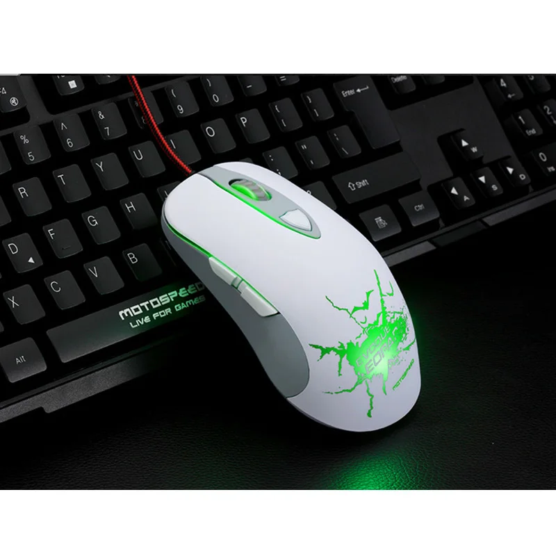 Motospeed V16 4000 DPI профессиональная игровая мышь с 6 кнопками USB Компьютерная лазерная