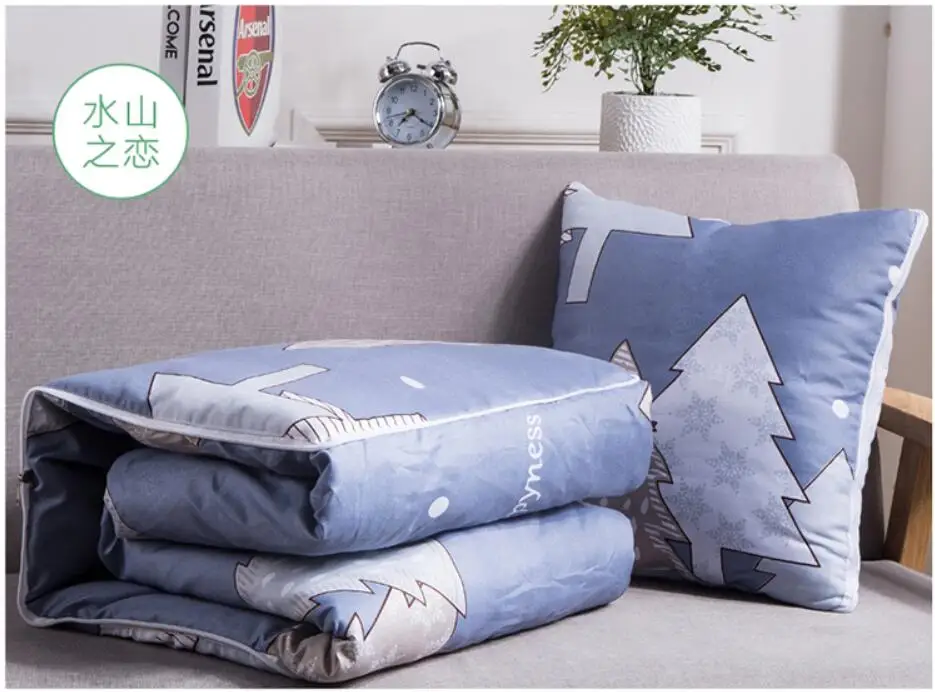 2 в 1 осенне зимнее складное одеяло лоскутное Автомобильная подушка сиденья