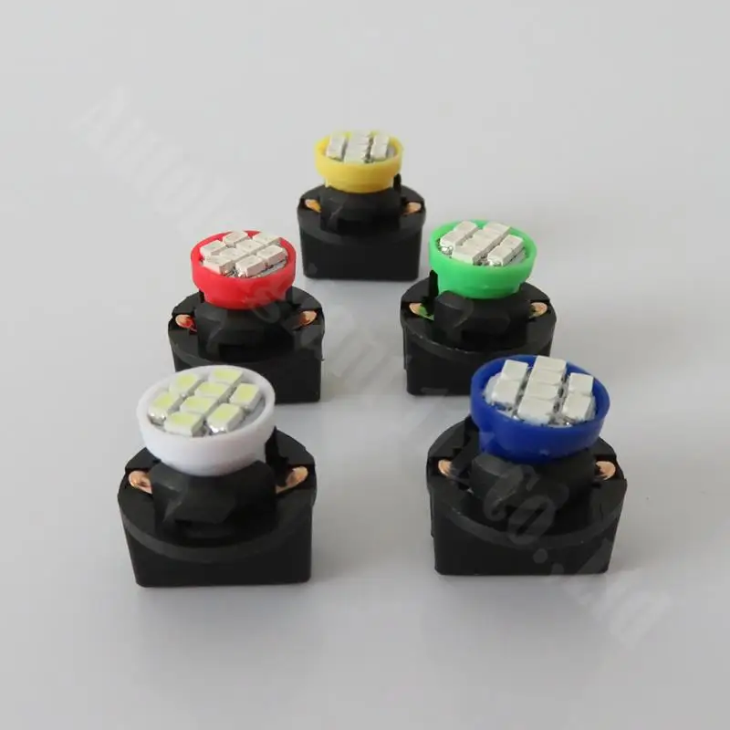 T10 из светодиодов W5W клин лампы авто белый синий зеленый красный желтый розовый