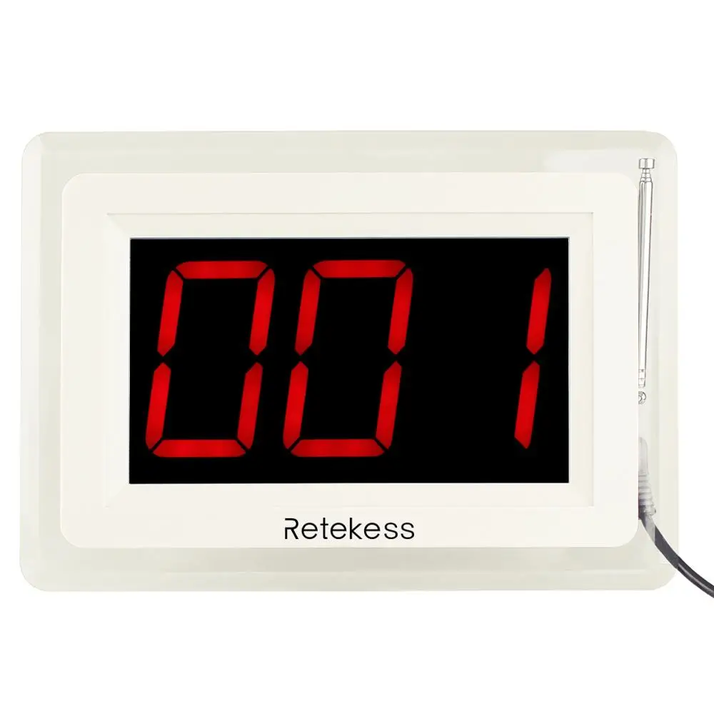 Пейджер для ресторанов Retekess T114 беспроводная система вызова дисплей хоста + 10