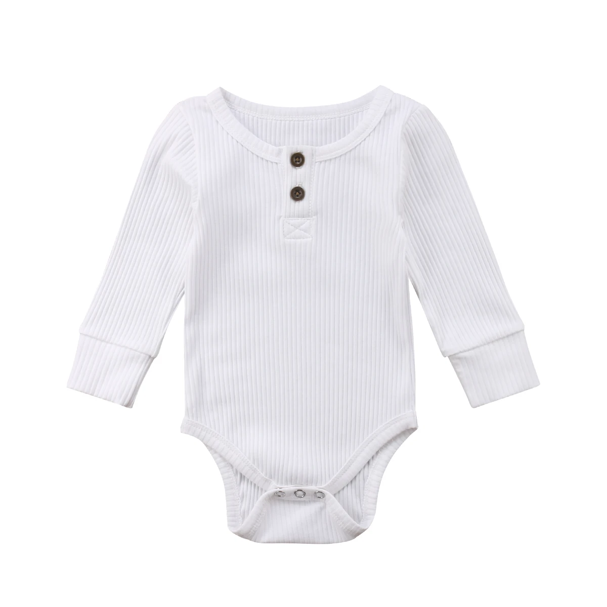 

Babies Plain Bodysuit Clothes Newborn Toddler Baby Boy Girl Button Bodysuits Outfits Cotton Clothing