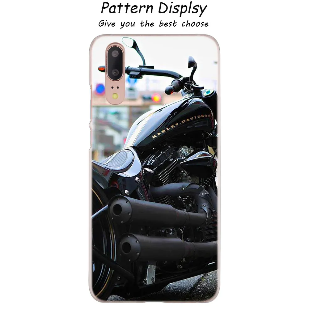 07 MLLSE классический мотоцикл модный прозрачный чехол для huawei P30 P20 P10 P9 P8 Lite P30 P20 мини-видеокамера-регистратор с креплением к P Smart плюс крышка Лидер продаж - Цвет: 07