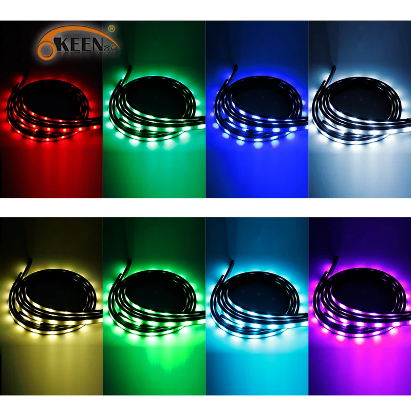 OKEEN 4 шт. Водонепроницаемый RGB 5050 RF пульт дистанционного управления Управление