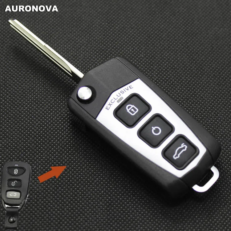 AURONOVA New Upgrade Folding Key Shell for KIA Sorento 3 Buttons Remote Car Case DIY | Автомобили и мотоциклы