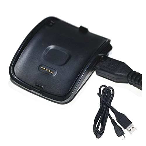 Carga para Gear S inteligente reloj SM R750 cuna cargador del muelle + кабель USB Negro для Samsung|gear s|samsung gear sgear s samsung |
