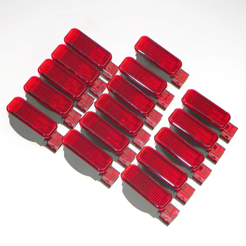 16 шт. двери автомобиля Панель подкладке красный Предупреждение светильник для A7