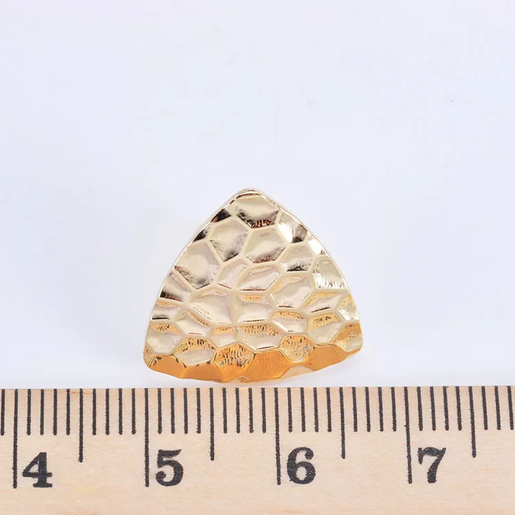 10 pieces 17* 17 mm 24 K Gold Plated Brass Champagne color Medium Hole Beads Jewelry Accessories Earring Hooks