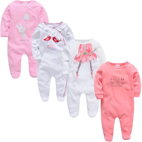 42858737 4 шт./лот, г. Летняя одежда для новорожденных roupas bebes, Хлопковые гольфы с длинными рукавами для детей от 0 до 12 месяцев, vetement bebes - Цвет: 42858737