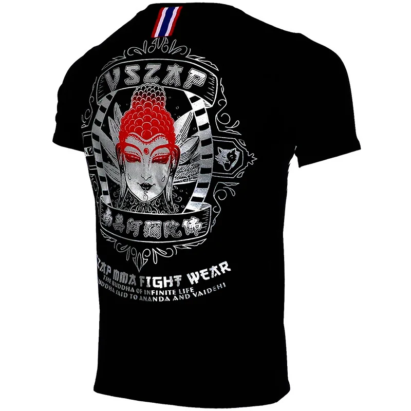Футболка VSZAP Kampf Sanda Boxen MMA Спортивная футболка kampfart Фитнес тренировка муай тай