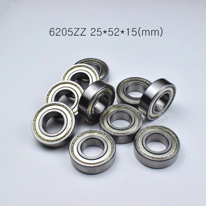 Фото Подшипники 6205ZZ 25*52*15 (мм), 1 шт., металлические уплотнительные подшипники ABEC-5, бесплатная доставка, 6205, 6205Z, подшипник с глубокой канавкой из хромированной стали №1