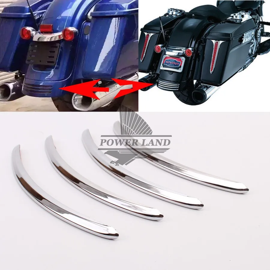 Накладки на заднее крыло мотоцикла ремонт брызговик паста хромированный/черный 4