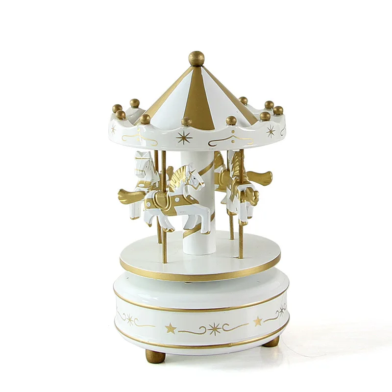 Винтажная деревянная карусель с надписью &quotMerry Go Round&quot для детей и девочек