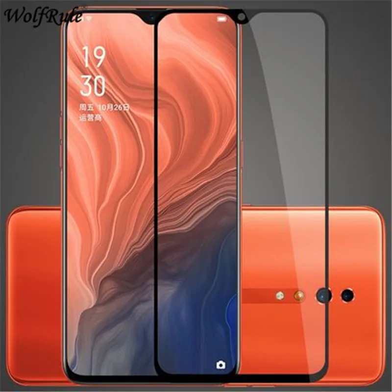 2 шт ЖК-экран протектор для Oppo Reno Z Полный Клей закаленное стекло полное покрытие