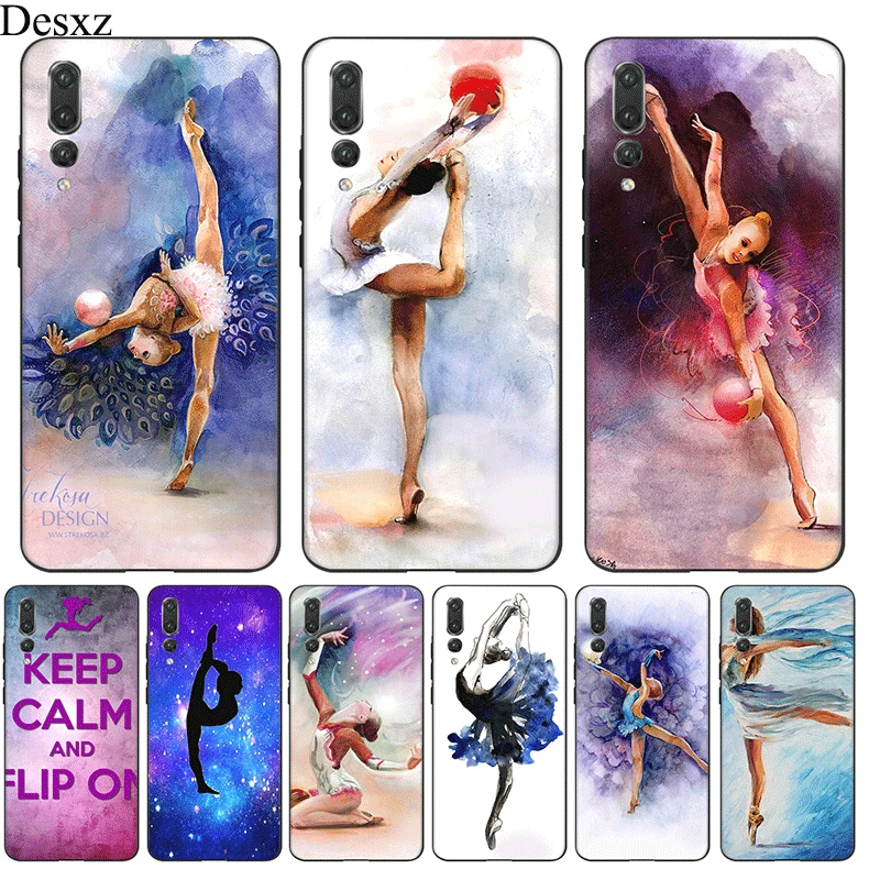 Силиконовый чехол для телефона любовь гимнастика картина маслом Huawei P20 P10 P30 P8 P9 Lite