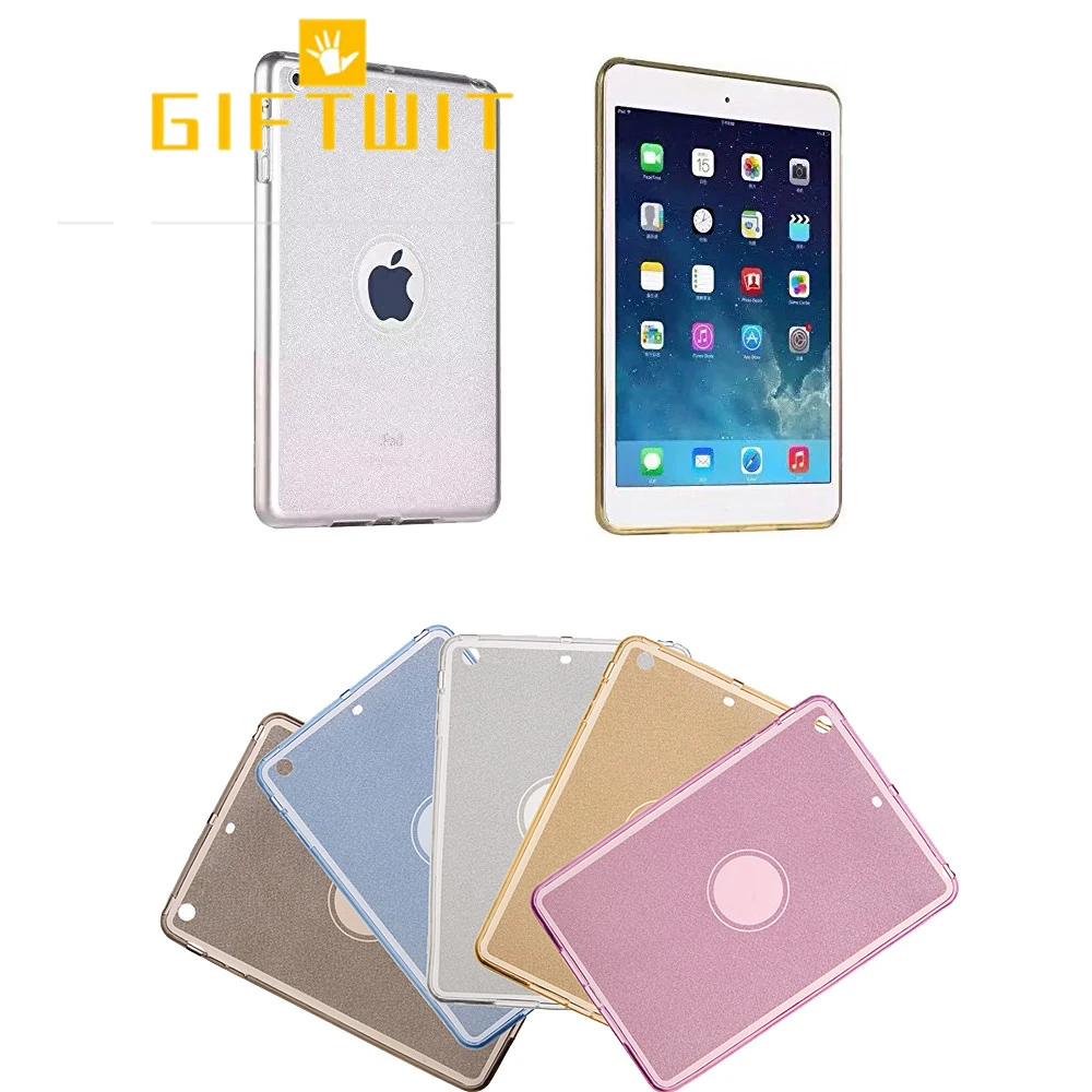 Shiny Sparkle Glitter Bling Case For iPad 9.7 inch 2017 &amp 2018 Clear Soft TPU Transparent Silicone Protective Tablet Cover | Компьютеры