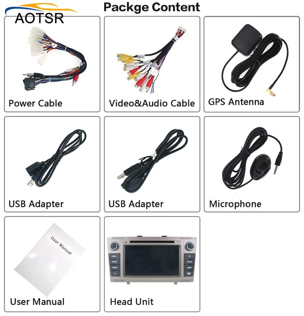 Android 9 0 Автомобильный DVD стерео мультимедиа головное устройство для Toyota T27 Avensis