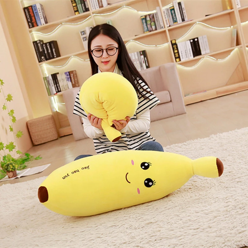 MIAOOWA 1 шт. 60 см Kawaii банан мягкая подушка для имитация банана подушки плюшевые игрушки куклы для маленьких детей милые плюшевые игрушки подарки на день рождения