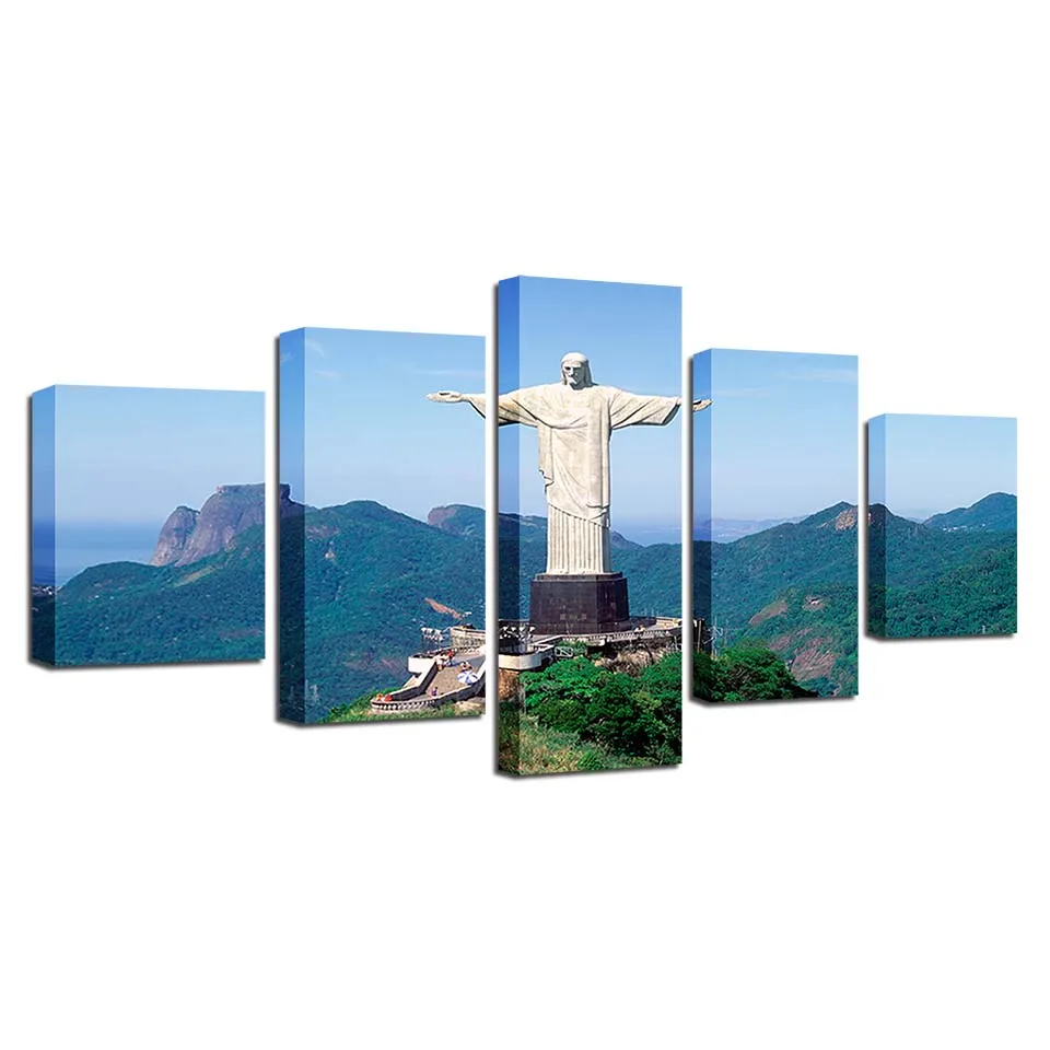 Модульный Декор для гостиной на холсте 5 шт. картины Кристо редвитор HD принты