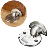 50x50x4mm self adhesive magnet door stopper stops stainless steel holder for toilet glass door