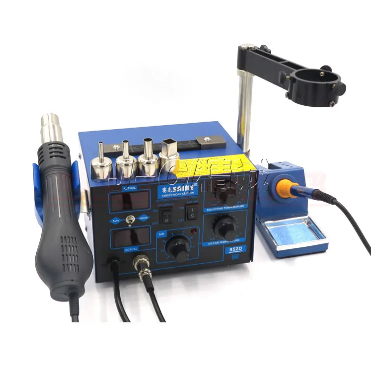 Станция паяльная Saike 952D 110 В или 220 700 Вт 2 в 1|station soldering|station hot air gunstation solder |