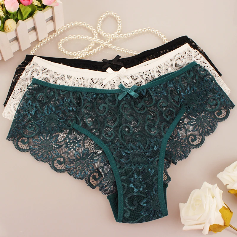 Полный кружевные трусики с Европейский размеры s/M/L, 4 вида цветов, 3 шт./лот новые женские нижнее белье