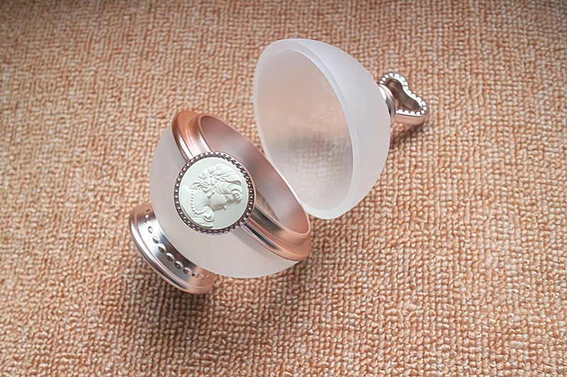 Изысканный Подарок Французский Тиснением Макияж Hand Mirror Румяна Лепесток