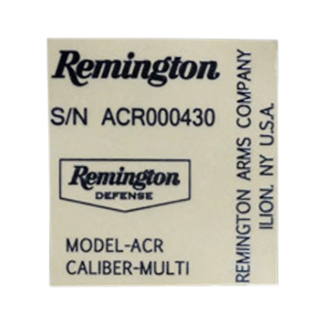 Новое поступление Прекрасная Remington ACR Стикеры металлические отличительные знаки