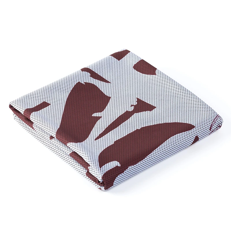 Холодное пляжное полотенце бамбуковое из микрофибры летнее стильное с принтом