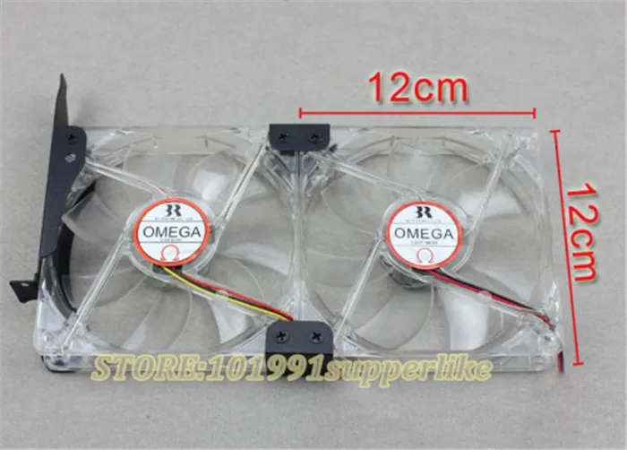 

DEBROGLIE 1SET Dual Fan Mount Rack PCI Slot Bracket for Video Card with support 90MM/120MM Fan