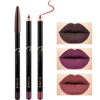 12 colors multi functional lipliner pencil long lasting waterproof lip eye brow batom mate contouring cosmetic makeup lip liner