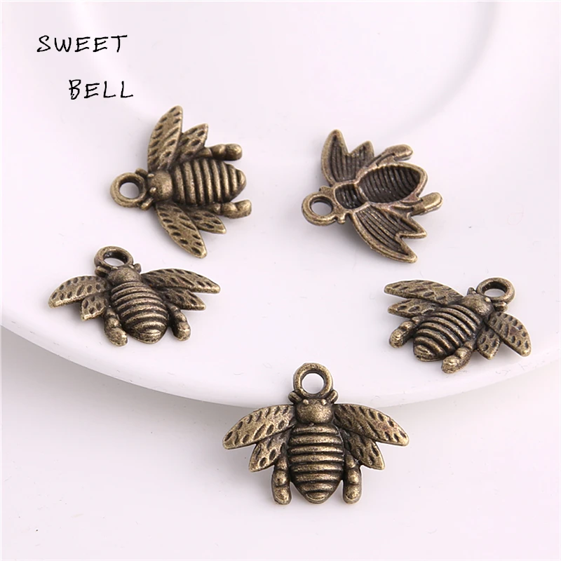 Подвеска в виде пчелы из цинкового сплава 50 шт. 16 х21 мм|jewelry butterfly|jewelry guildjewelry honey |