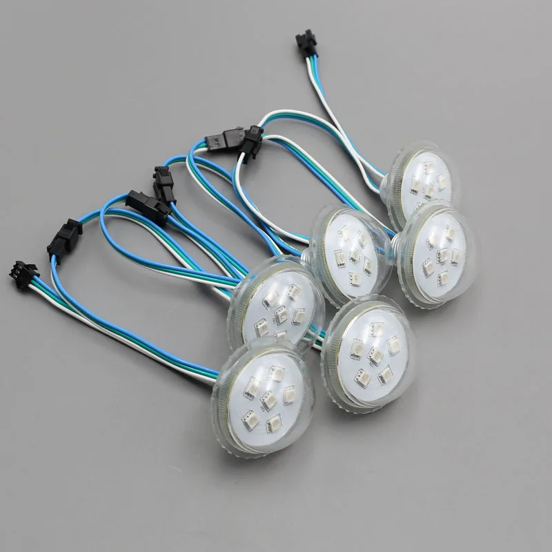 45 мм DC12V UCS1903 адресуемый RGB Полноцветный парк развлечений светодиодный пиксель IP67