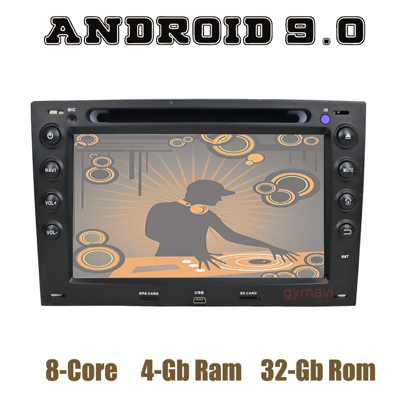 Android 9 0 Автомобильный GPS dvd плеер для Renault Megane 2 II 2003 2009 с PX5 4 + 32 Гб USB WIFI 4G авто стерео