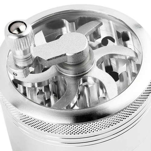 4 слоя Алюминий сплав ручка мельница Шлифовальные станки Херб Табак специй