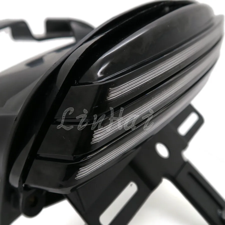 Черная трехполосветодиодный светодиодная подсветка поворотный сигнал задний