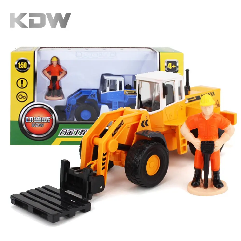 KDW 1:50 вилочный погрузчик модель сплава инженерных автомобилей имитационная