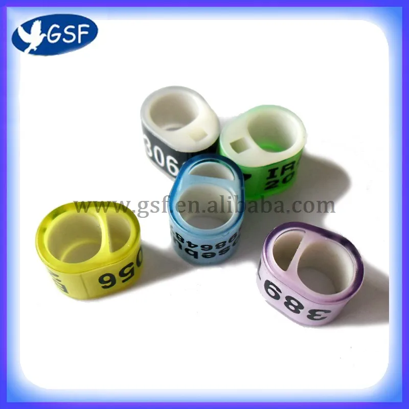 Easy to identify iComRing plastic pigeon ring with customized information draw in have many colors | Дом и сад