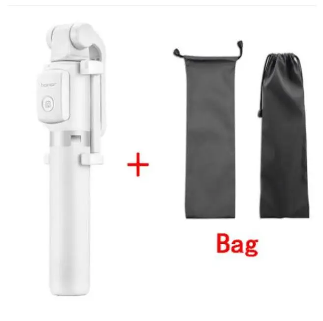 Honor White n bag huawei Honor дорожный штатив Беспроводная селфи палка AF15 портативный Bluetooth 3,0 монопод для iOS/Android/huawei смартфон - Цвет: Honor White n bag