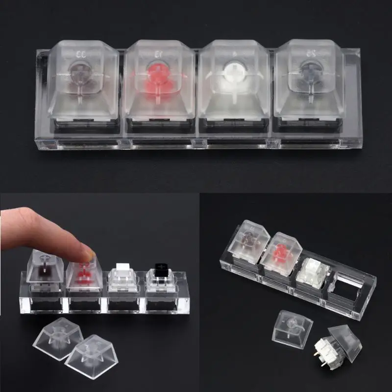 Kailh Box переключатель акриловые механические клавиатуры 4 прозрачный Пробник