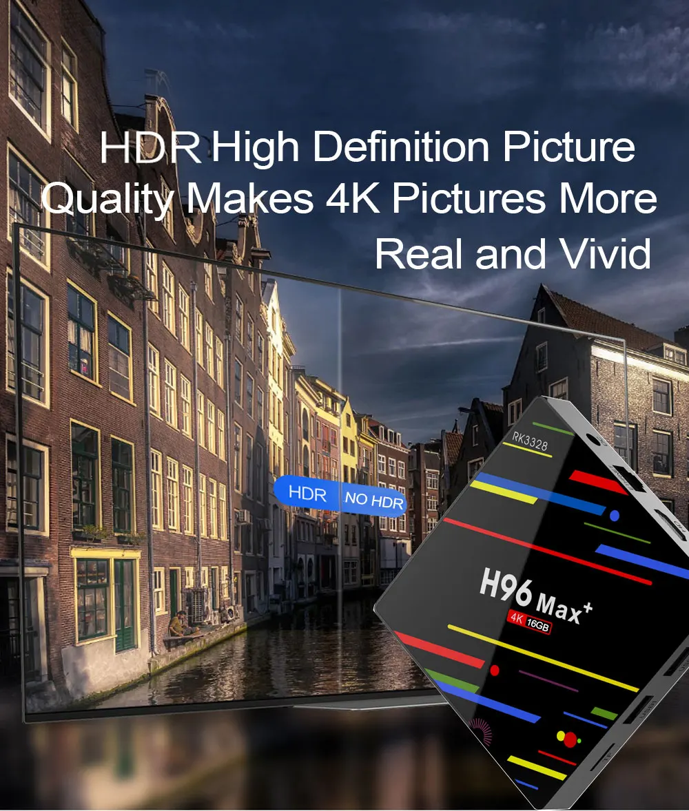 Android 8,1 caja de tv H96 Max+ RK3328 четырехъядерный 64 бит 2 Гб 16 Гб HDR10 4 K HD wifi H.265 USB H96max Neflix Youtube+ ТВ grati