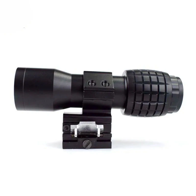 Тактическая охотничья 4X увеличительная фокусировка регулируемая с откидным