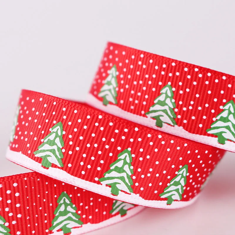 5 ярдов 20 мм Ширина DIY Рождество Grosgrain ленты аксессуары для рождественской елки